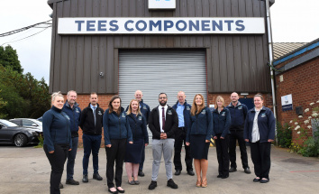 Tees Components Staff Team Outside The North Skelton Manufacturing Workshops
